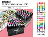 ESTUCHE LUXURY CANVAS GAMA ARTIST 80 COLORES | ROYMART